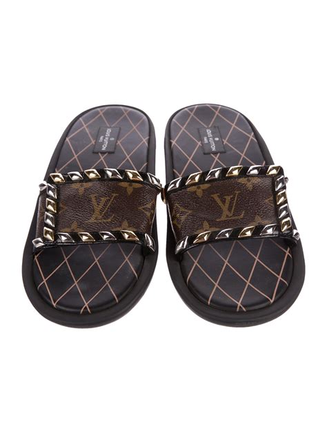 louis vuitton chunky slides|louis vuitton slides on sale.